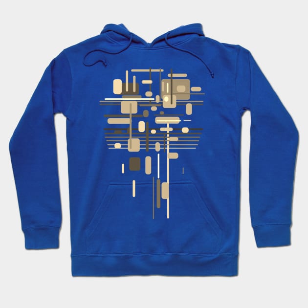 Modern 80´s Architecture Art Hoodie by Nikokosmos